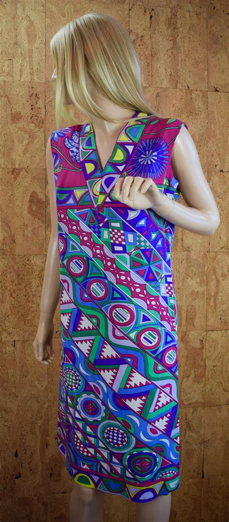 vintage 1960 s emilio pucci mod optic op art psychedelic etsy