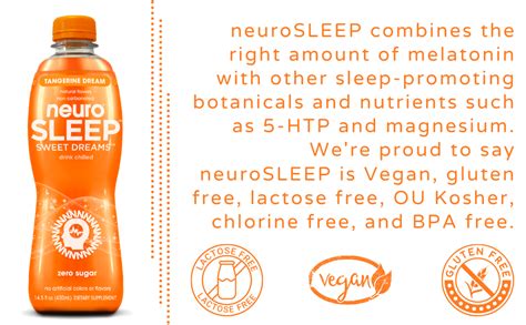 Neuro Sleep Drink Tangerine Dream 145 Ounce Pack Of 12 Amazonca
