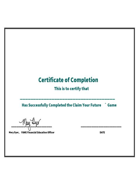 Certificate Of Completion 5 Free Templates In Pdf Word Excel Download