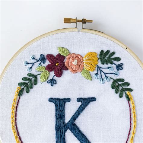 Floral Letter Embroidery Pattern Free This Fun Design Of All Letters