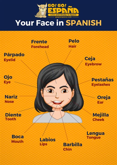 Your Face In Spanish Learningspanish Face New Challenges Learning