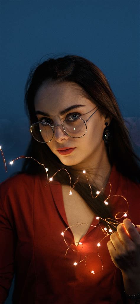 1242x2688 Women With Glasses Looking At Viewer Iphone Xs Max Hd 4k Wallpapers Images