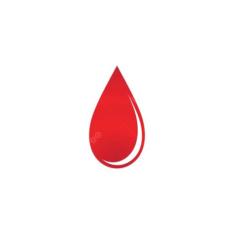 Blood Logo Vector Illustration Template Nature Water Health Vector
