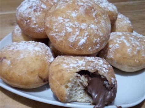 Mini beignets fourrés au Nutella