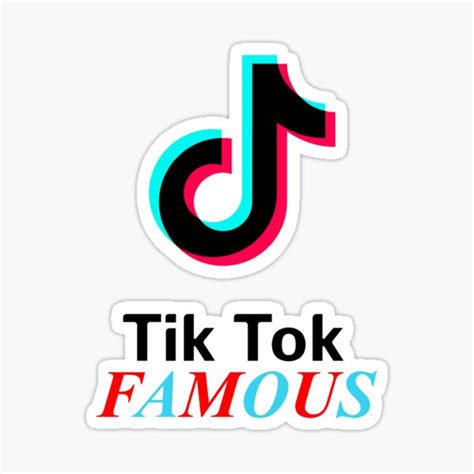 Tik Tok Famous Sticker For Sale By Casadyspencer Redbubble