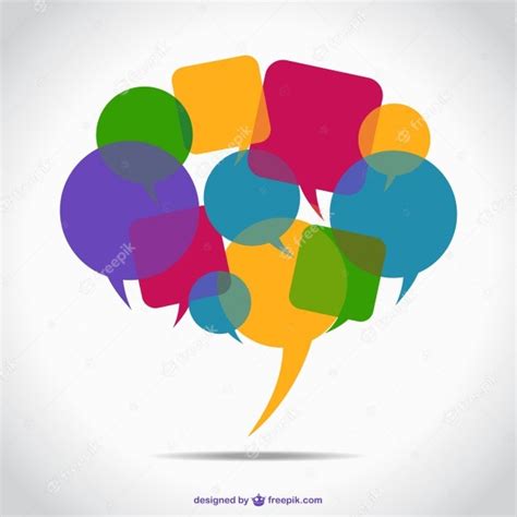 Colorful Speech Bubbles Vector Free Download