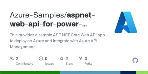 Github Azure Samplesaspnet Web Api For Power Platform Custom