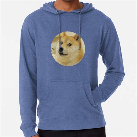 Doge The Dog Lightweight Hoodie For Sale By Emilywerfel Redbubble