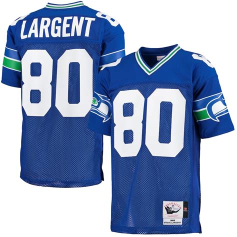 Steve Largent Seattle Seahawks Mitchell And Ness 1985 Throwback Authentic