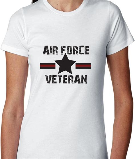 Hollywood Thread Air Force Veteran Womens Cotton T Shirt