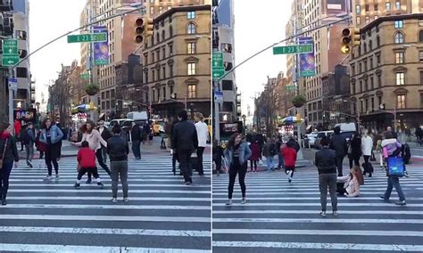 Teenager Falls Over During Street Battle With Michael Jordan Of Dwarf Basketball Daily Mail