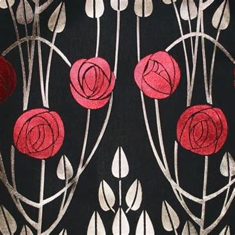Charles Rennie Mackintosh Curtain And Upholstery Fabric Art Nouveau