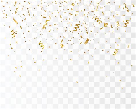 Premium Vector Gold Confetti Isolated Celebrate