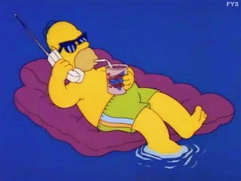 Homer Relaxing Between The Simpons Seasons Recordings Pic The