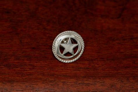 Medium Texas Star Lapel Or Hat Pin With Rope Trim Ambriz Jewelry