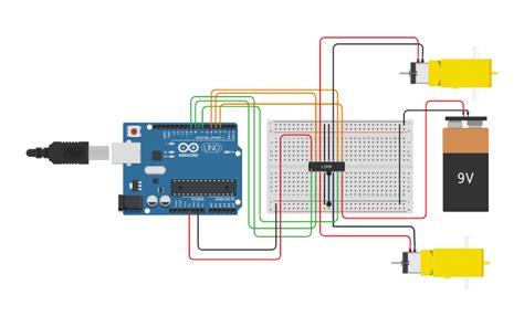 Circuit Design Dcmotorarduino Tinkercad