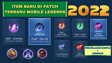 Penjelasan Lengkap Item Baru Mobile Legends 2022 Item Roam Dan Jungle