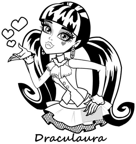 Monster High Draculaura Coloring Page Download Print Or Color Online