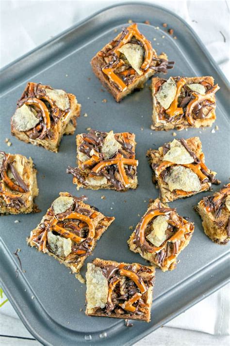 Let start to work and activate for 10 minutes. Potato Chip Pretzel Cookie Bars | Bunsen Burner Bakery