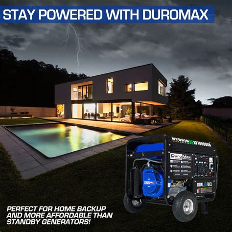 Duromax Xp10000eh 10000 Watt 439cc Electric Start Dual Fuel Hybrid Po