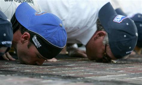 Kissing The Bricks At Indianapolis Motor Speedway Nascar