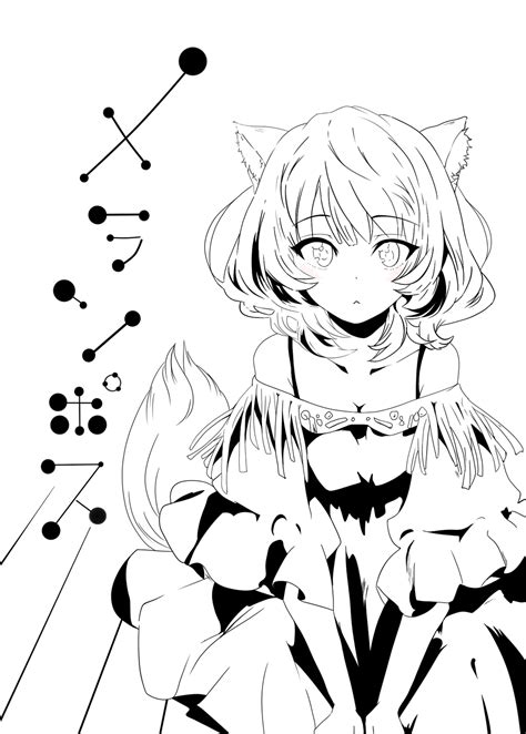 Neko Girl Lineart By Miskariot On Deviantart