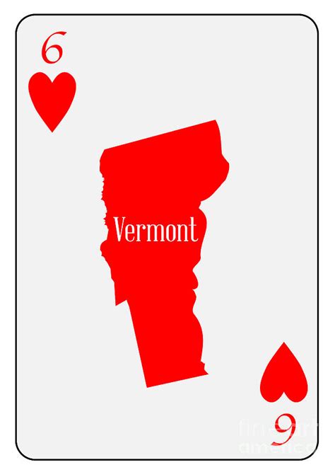 Usa Playing Card 6 Hearts Digital Art By Bigalbaloo Stock Fine Art