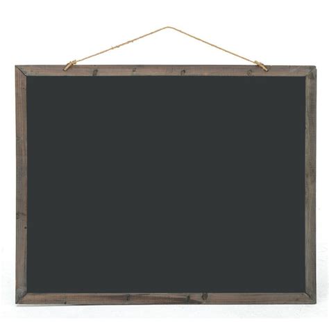 Black Double Sided Hanging Blackboard With Weathered Frame 48l X 40h