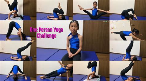 One Person Yoga Challenge By Yuri Youtube