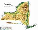 New York topographic map.Free topographical map of New York topo