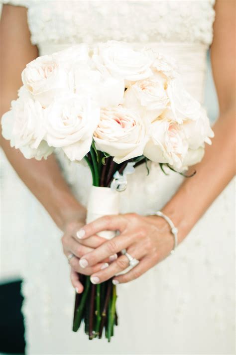 White Rose Bridal Bouquet