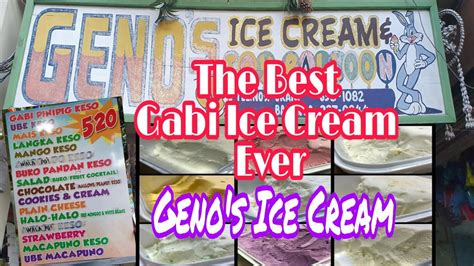 Finally an ice cream which doesn't give me a bellyache or a sugar headache. The Best Gabi Ice Cream in Bataan | Geno's Ice Cream - YouTube
