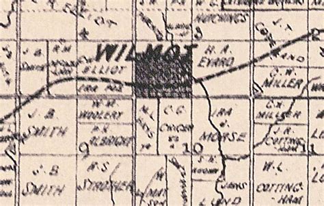 July 1892 Map Of Land Ownership In Cowley County