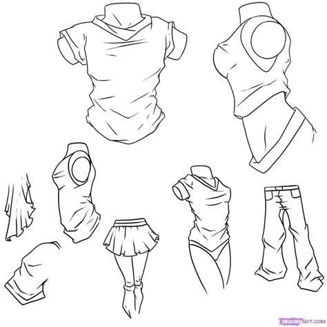 Tutorial Page Drawing Anime Clothes Manga Drawing Anime Drawings