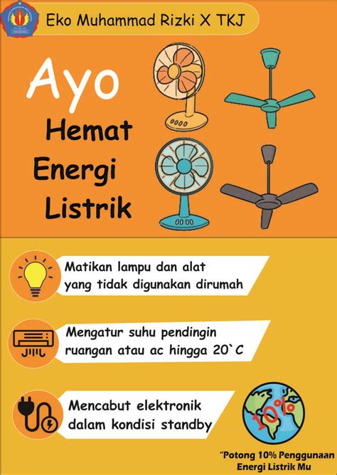 Poster Hemat Energi Kelas Sd Homecare
