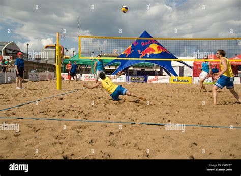 Skegness Beach Volleyball Tournament Stock Photo Alamy