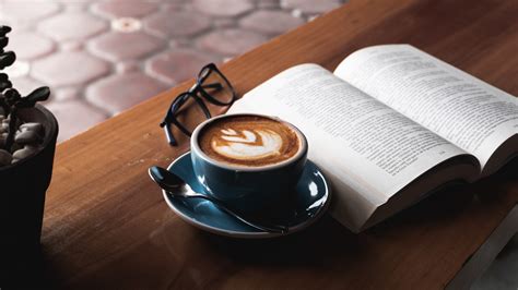 4k Coffee Book Glasses Wallpaper 3840x2160