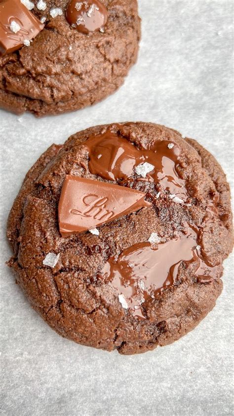 Soft Batch Double Chocolate Sea Salt Cookies Bad Batch Baking