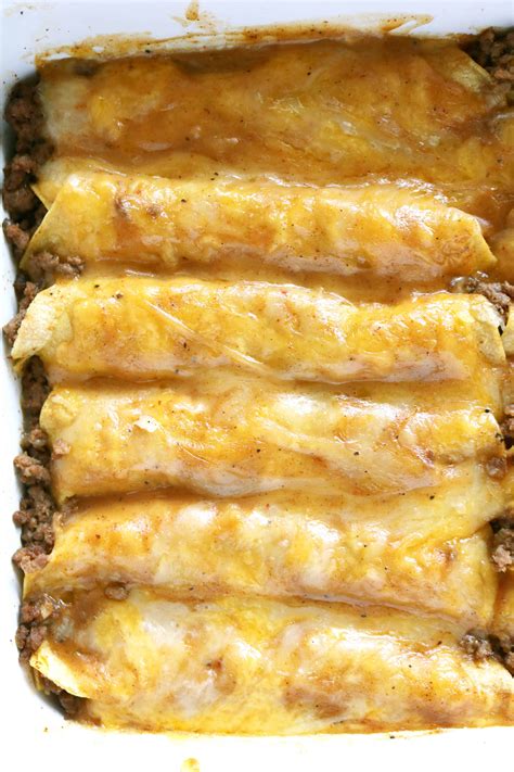 Easy Beef Enchilada Recipe With Cheese Queso Carter Daithis