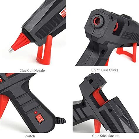 30w Mini Hot Melt Glue Gun Kit Quick Heats Up With 30pcs Glue Sticks