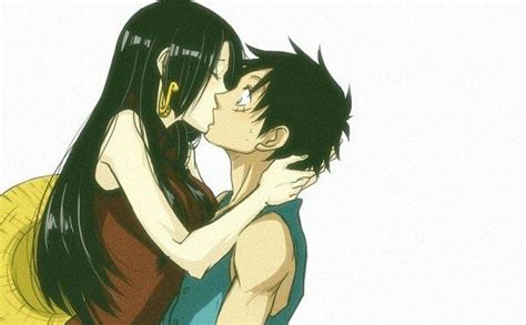 Luffy×hancock One Piece Parejas De Anime Personajes De Anime Y