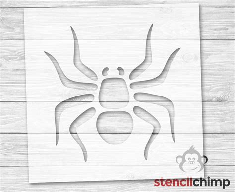 Spider Stencil Halloween Stencil Black Widow Stencil Etsy