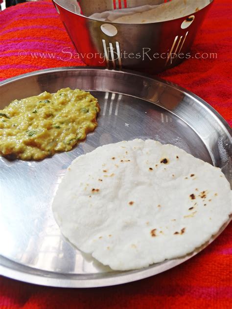 Rice Flour Bhakri Tandlachi Bhakri Rice Roti Savory Bites Recipes