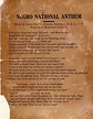 THE NEGRO NATIONAL ANTHEM. by James Weldon [words] & J. Rosamond ...