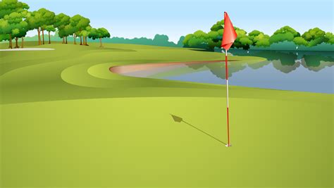 Golf course 519087 Vector Art at Vecteezy
