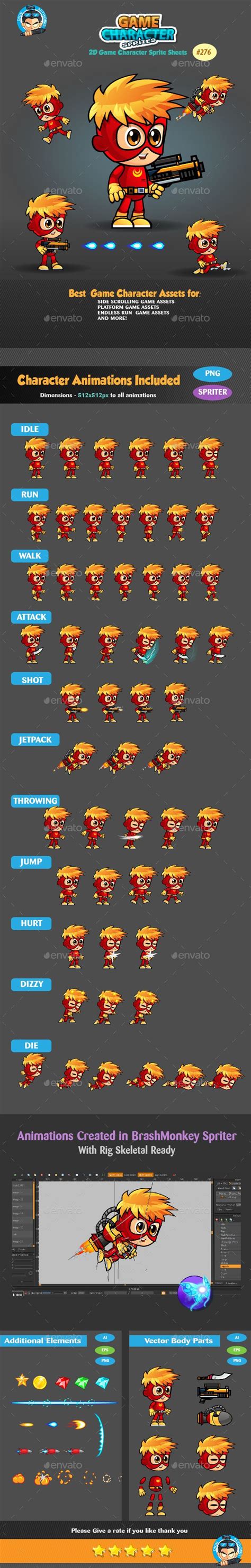 Superboy 2d Game Character Sprite Sheets This Assets Is For Developers