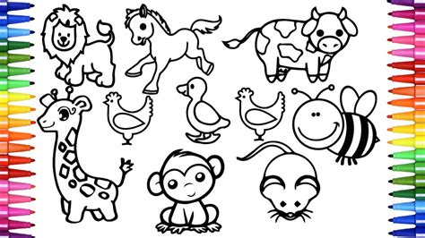 Easy Animal Drawings For Kids At Explore