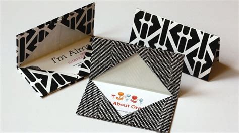 How To Origami Business Card Holder Make