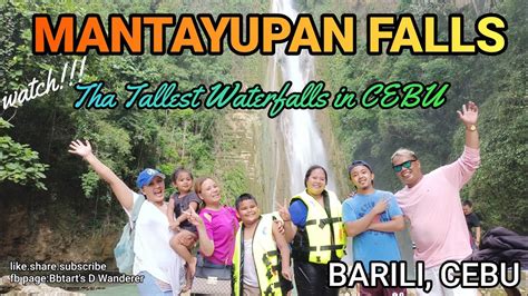 mantayupan falls in barili cebu the tallest waterfalls in cebu watch amazing waterfalls🤩