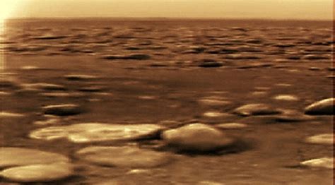 Titan Moon Of Saturn An Actual Surface Image Aspect Ratio Altered